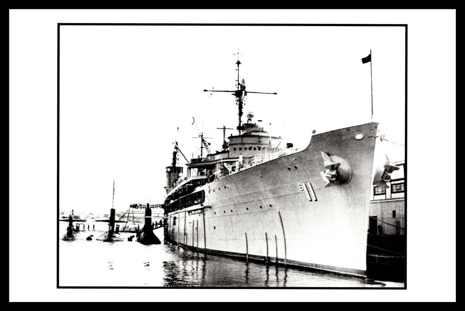 Postcard USS Fulton AS-11