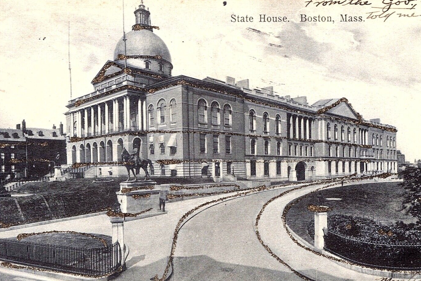Vintage Postcard Massachusetts, State House, Boston  MA. c1905