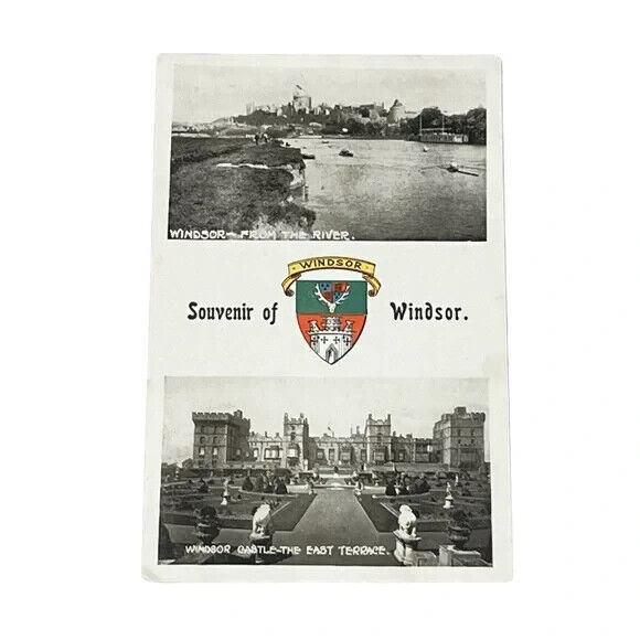Postcard Windsor Castle Multi-view England Undivided Back Card B403