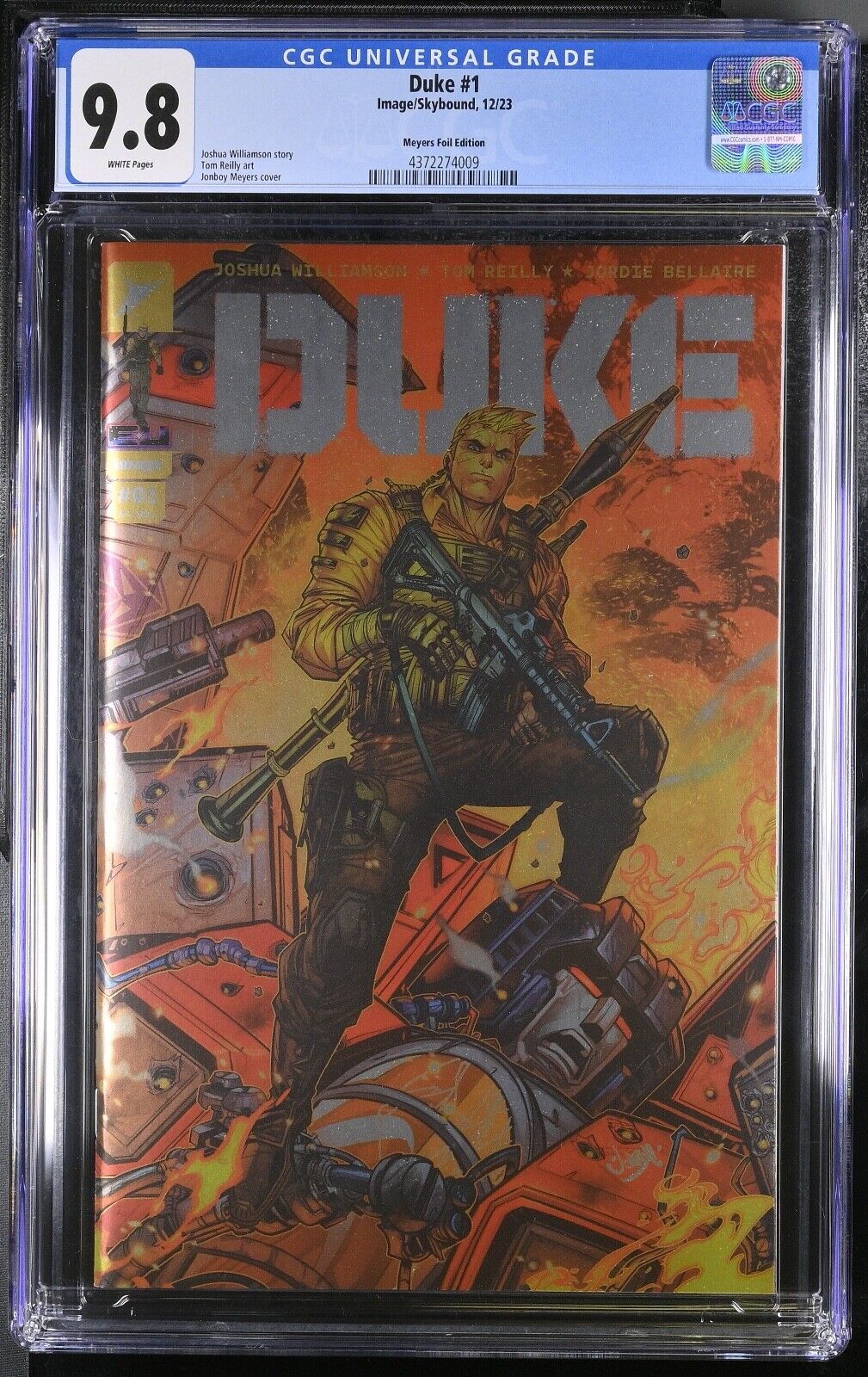 Duke #1 CGC 9.8 Meyers 1:100 FOIL INCENTIVE Variant Cover 2023