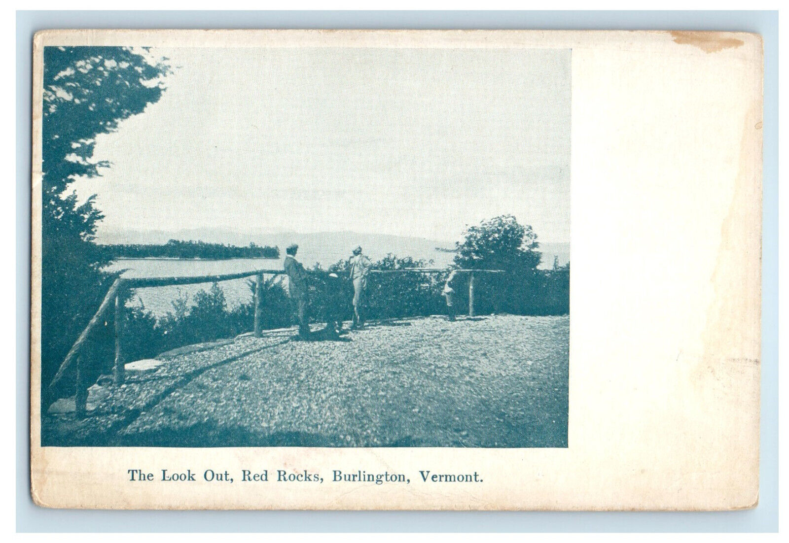 c1900s The Look Out Red Rocks Burlington Vermont VT Unposted PMC Postcard