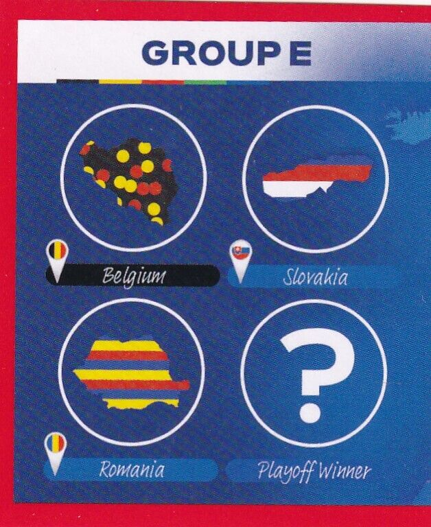 Topps UEFA EURO 2024 SWISS EDITION Group E/F Choose Single Sticker 3/3