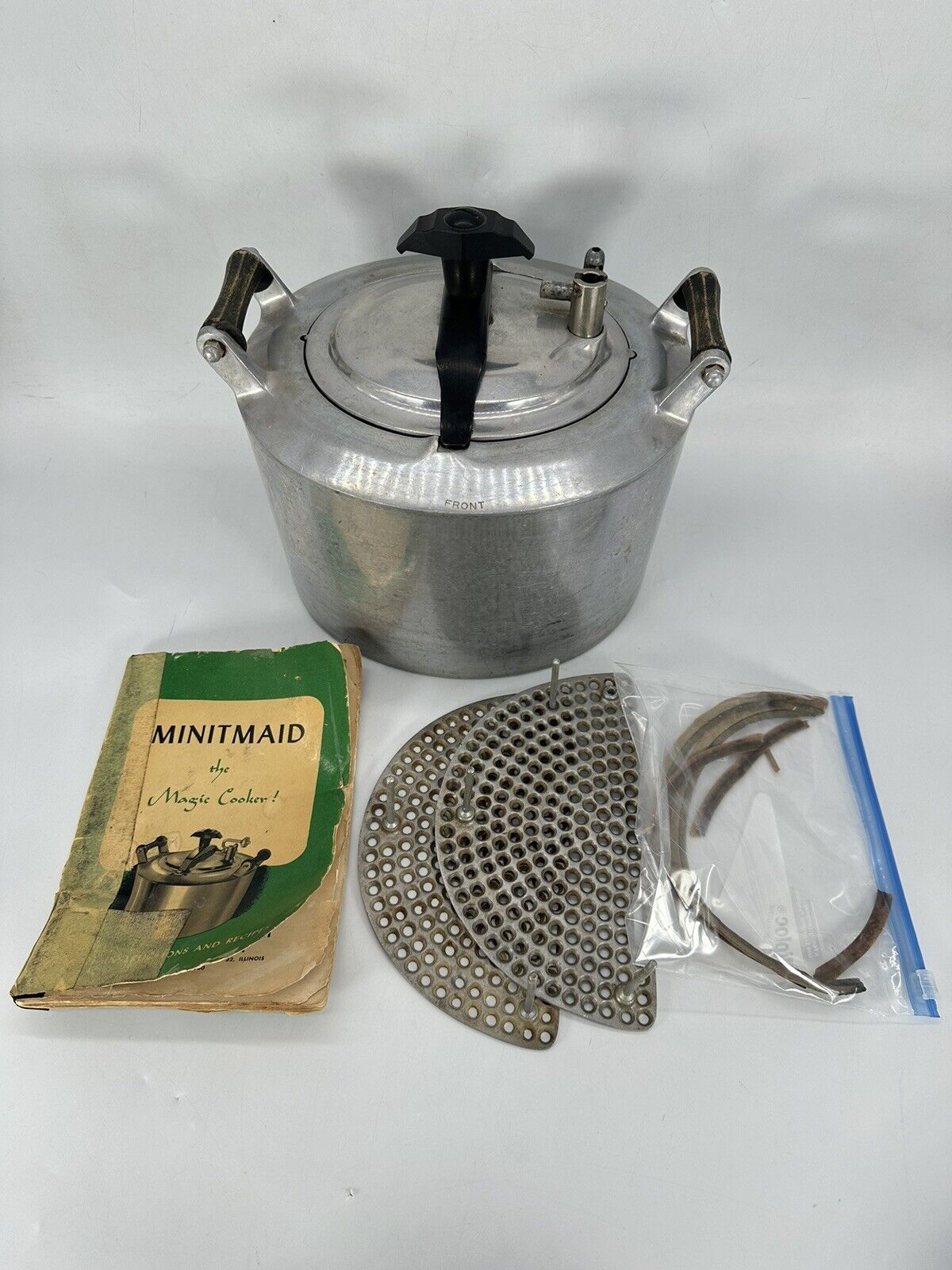 Vintage MinitMaid Magic Cooker Pressure Cooker W/ Accessories & Manual