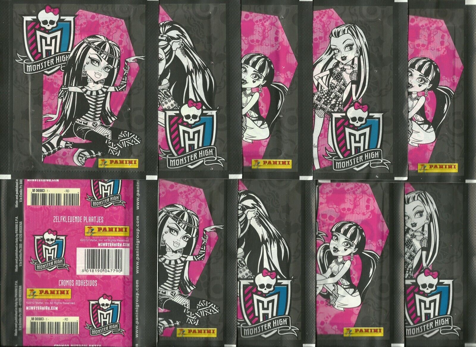 2012 Panini Monster High 10 Sealed Packets