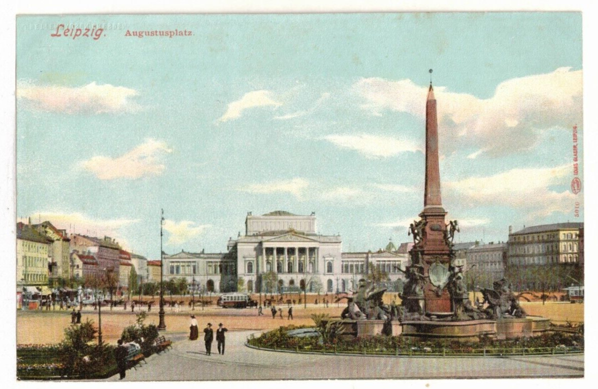 c1910 PC: Panoramic View of Augustusplatz - Leipzig, Germany