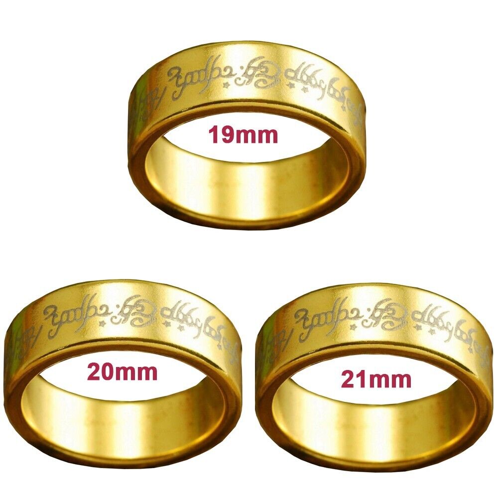 3PCS Magic Strong Magnetic PK Rings with Carvings Tricks Props-US 9/10/11