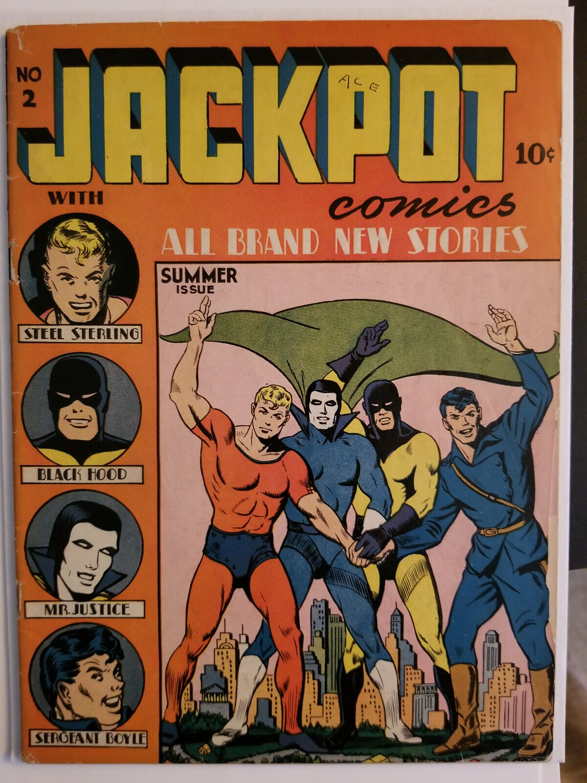Jackpot Comics #2 - Classic GA Super Heroes MLJ