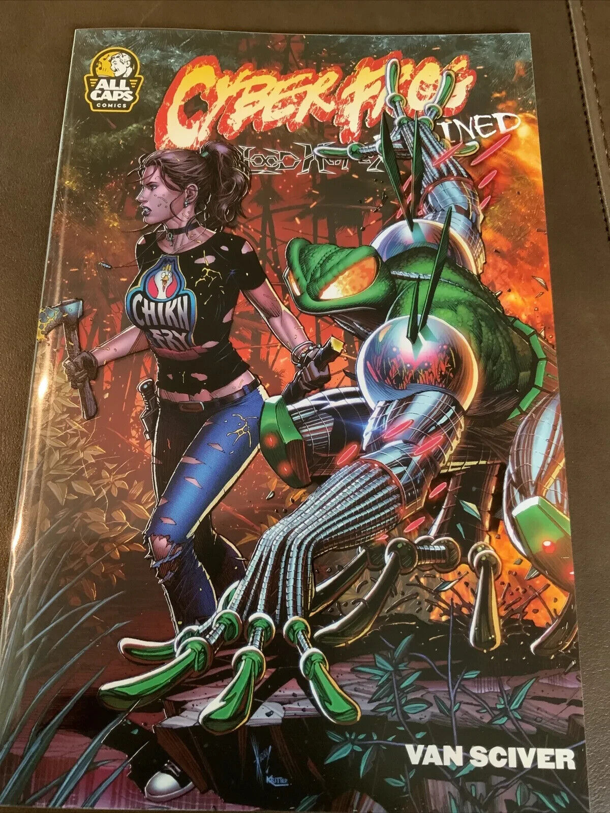 CYBERFROG: BLOODHONEY DRAINED Acetate cover FROG & HEATHER EDITION