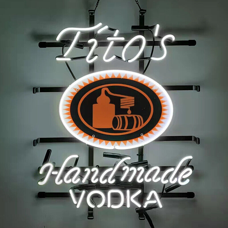 Tito\'s Handmade Vodka Neon Sign For Home Bar Pub Store Club Pub Home Wall Decor