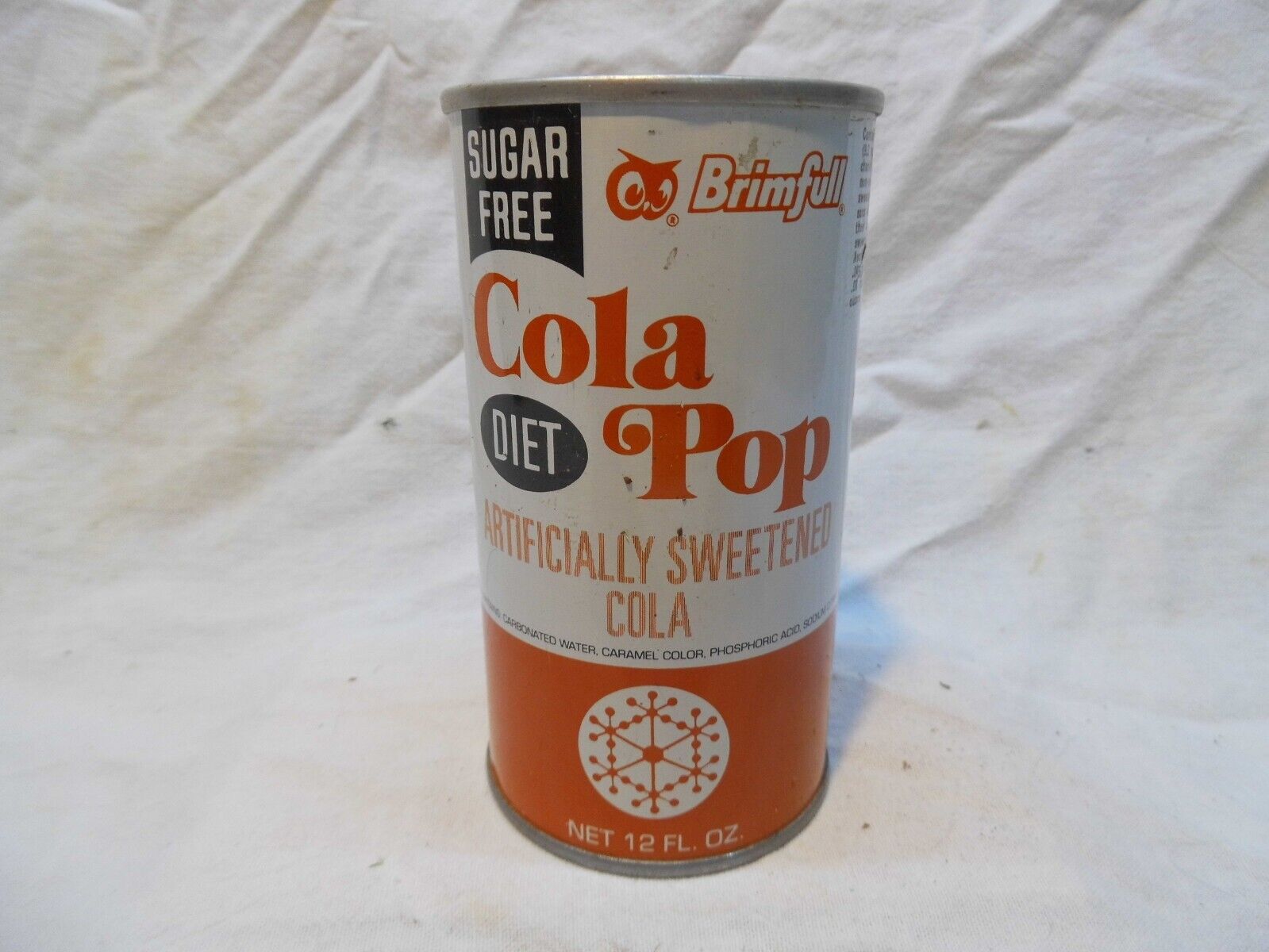 BRIMFUL COLA SUGAR FREE DIET SODA CAN~RED OWL STORES INC,HOPKINS,MN #138