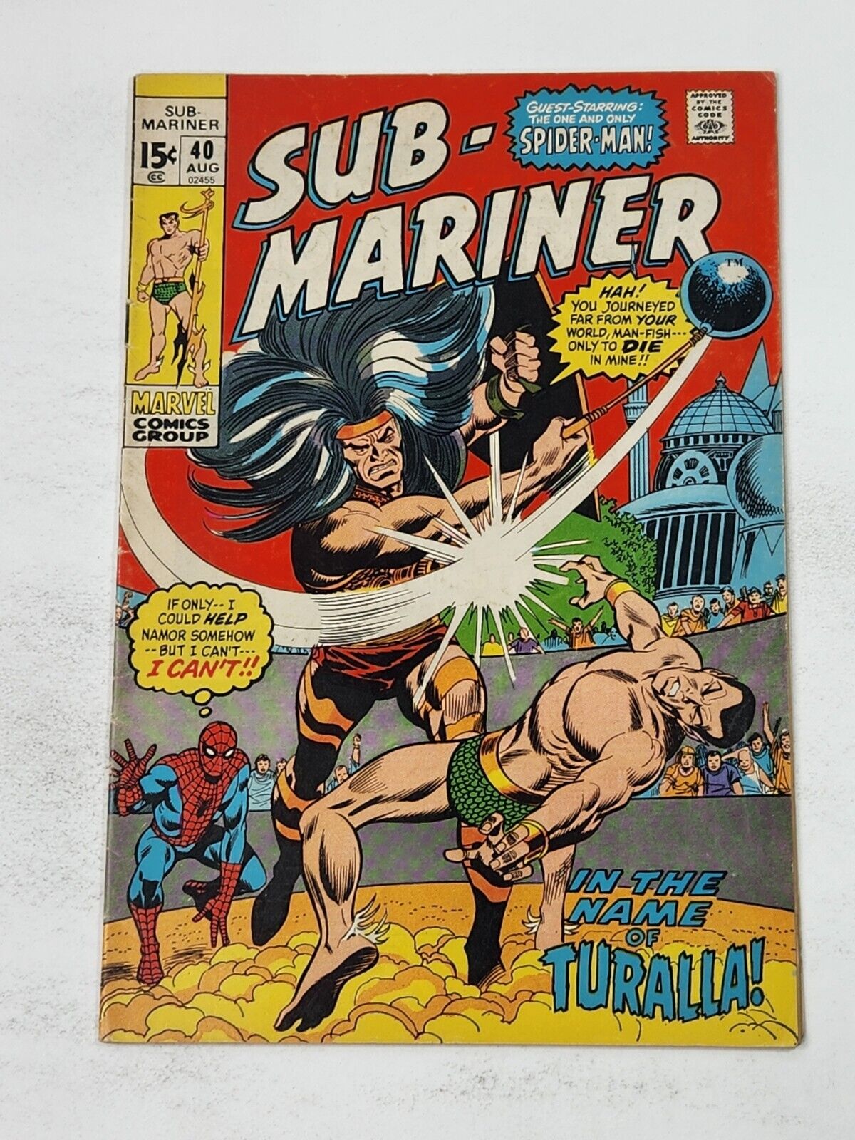 Sub-Mariner 40 Spider-Man Appearance Marvel Comics Early Bronze Age 1971
