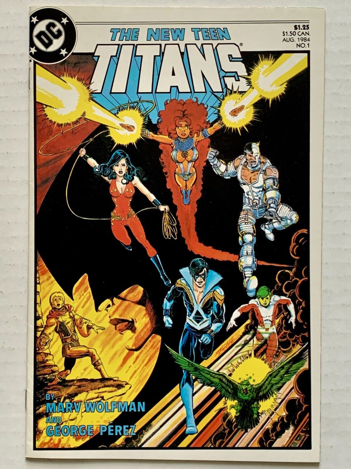 New Teen Titans #1 (1984) 2nd Series- George Perez -Nightwing (NM/9.4) -VINTAGE