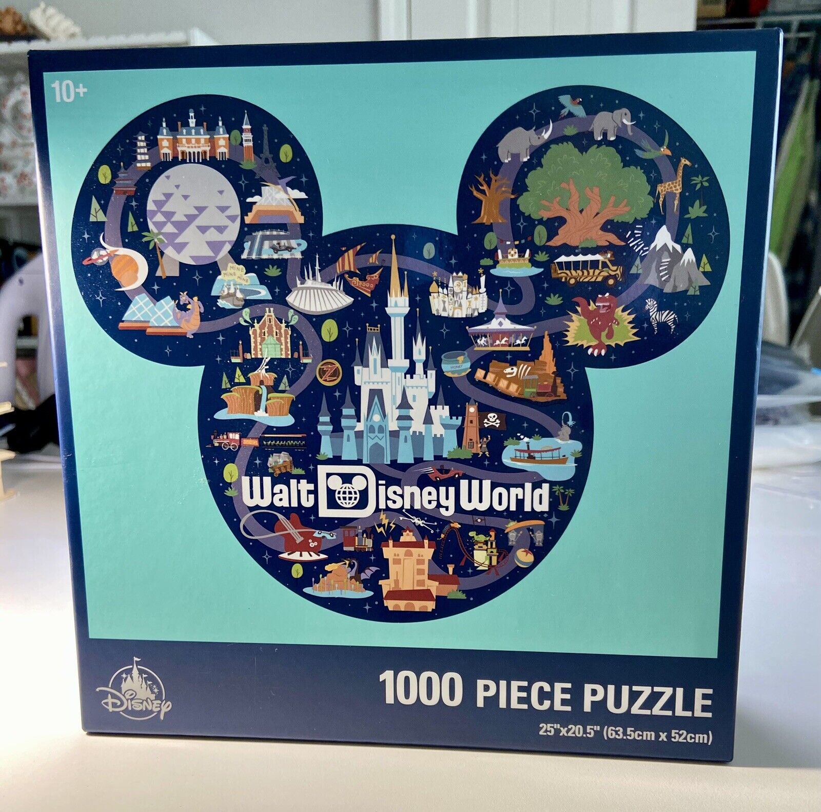 Walt Disney World Mickey Mouse Theme Parks Map 1000 Piece Puzzle  New & Sealed