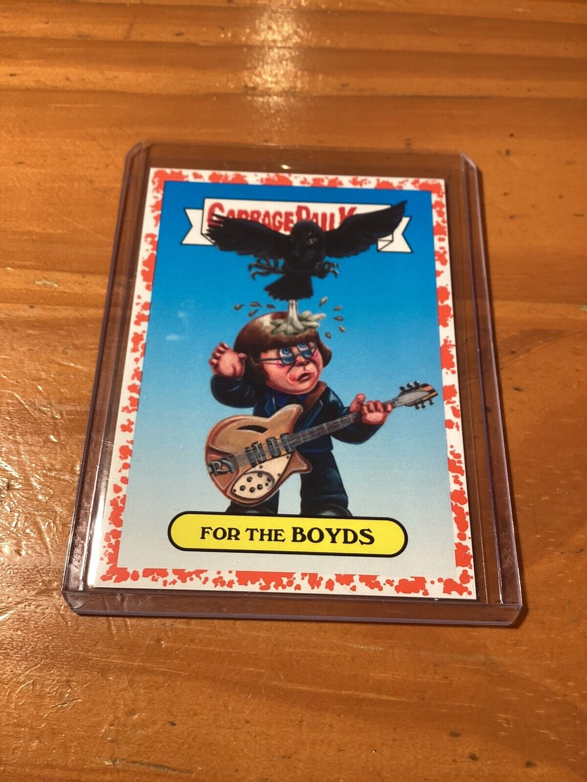 2017 Topps Garbage Pail Kids The Byrds Card 6A Red #/75 Battle Of The Bands