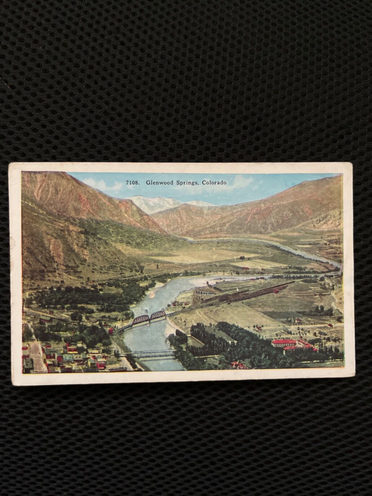 Vintage Postcard Glenwood Springs Colorado CO. Birdseye View
