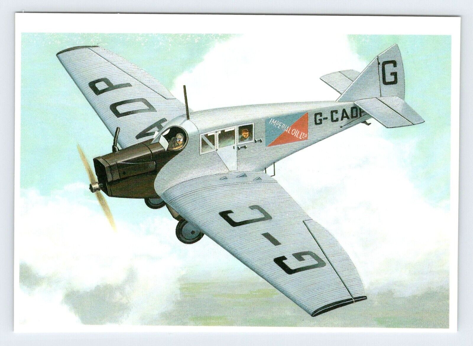 Junkers F 13 Historic Airplane John Batchelor Art Vintage 4x6 Postcard AF465C