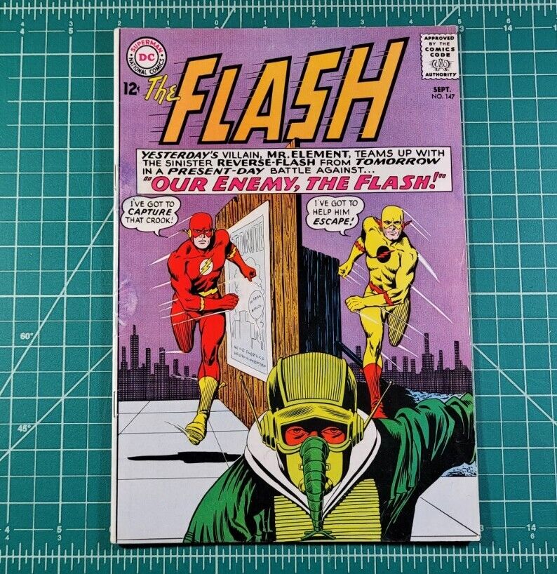 Flash #147 (1964) 2nd App Reverse Flash Professor Zoom DC Comics FN+