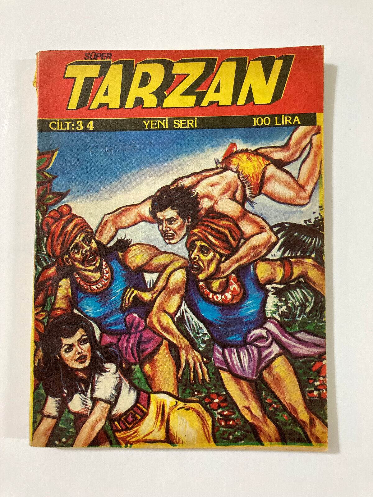 Tarzan Turkish Comic #34 1980s RARE Edition