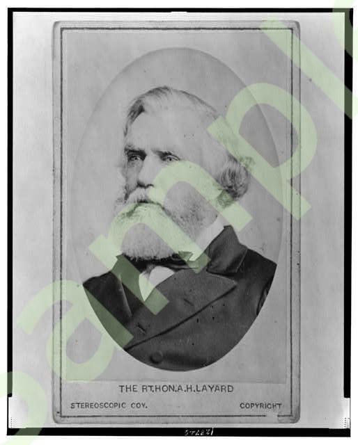 Rt Hon Sir Austen Henry Layard,1817-1894,English Traveller,Archaeologist,Author
