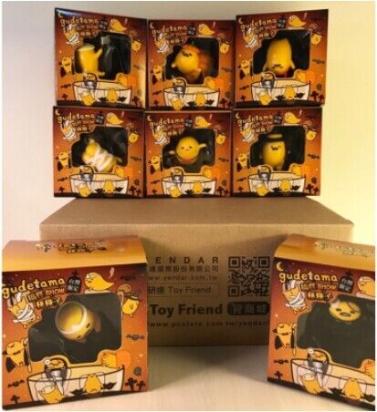 Yendar Toy Friend Sanrio Gudetama Halloween Funny Show On The Cup Set 8 Pcs New