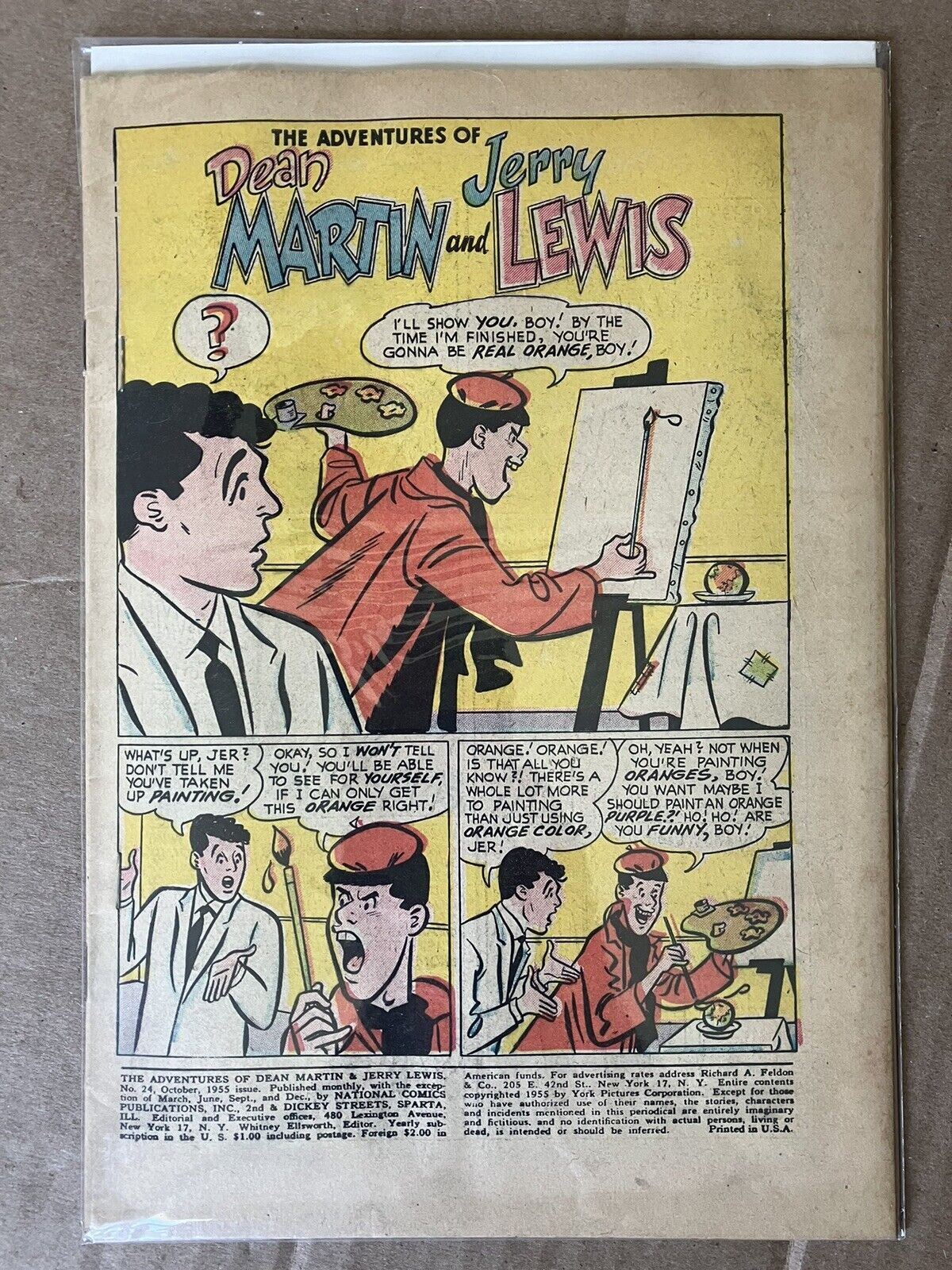 Adventures of Dean Martin and Jerry Lewis #24 1955 COVERLESS