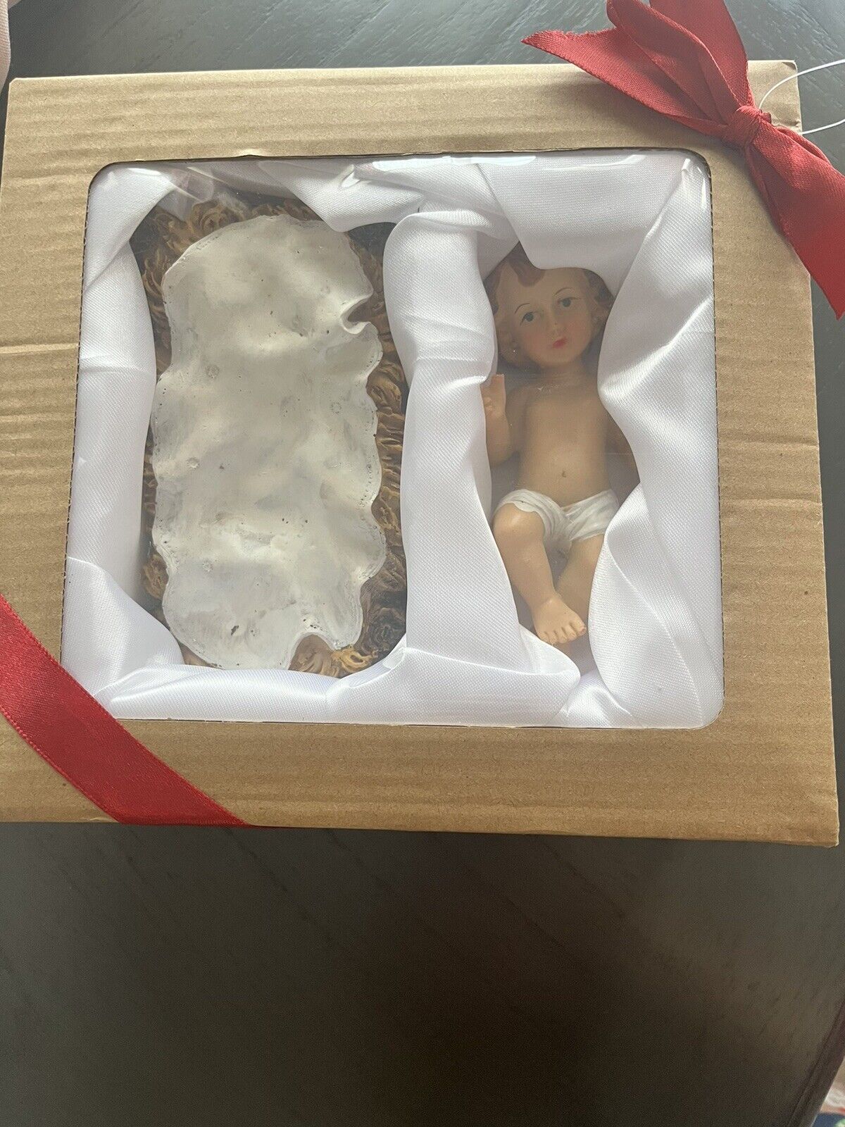 Nativity Baby Jesus And Cradle Gift Set