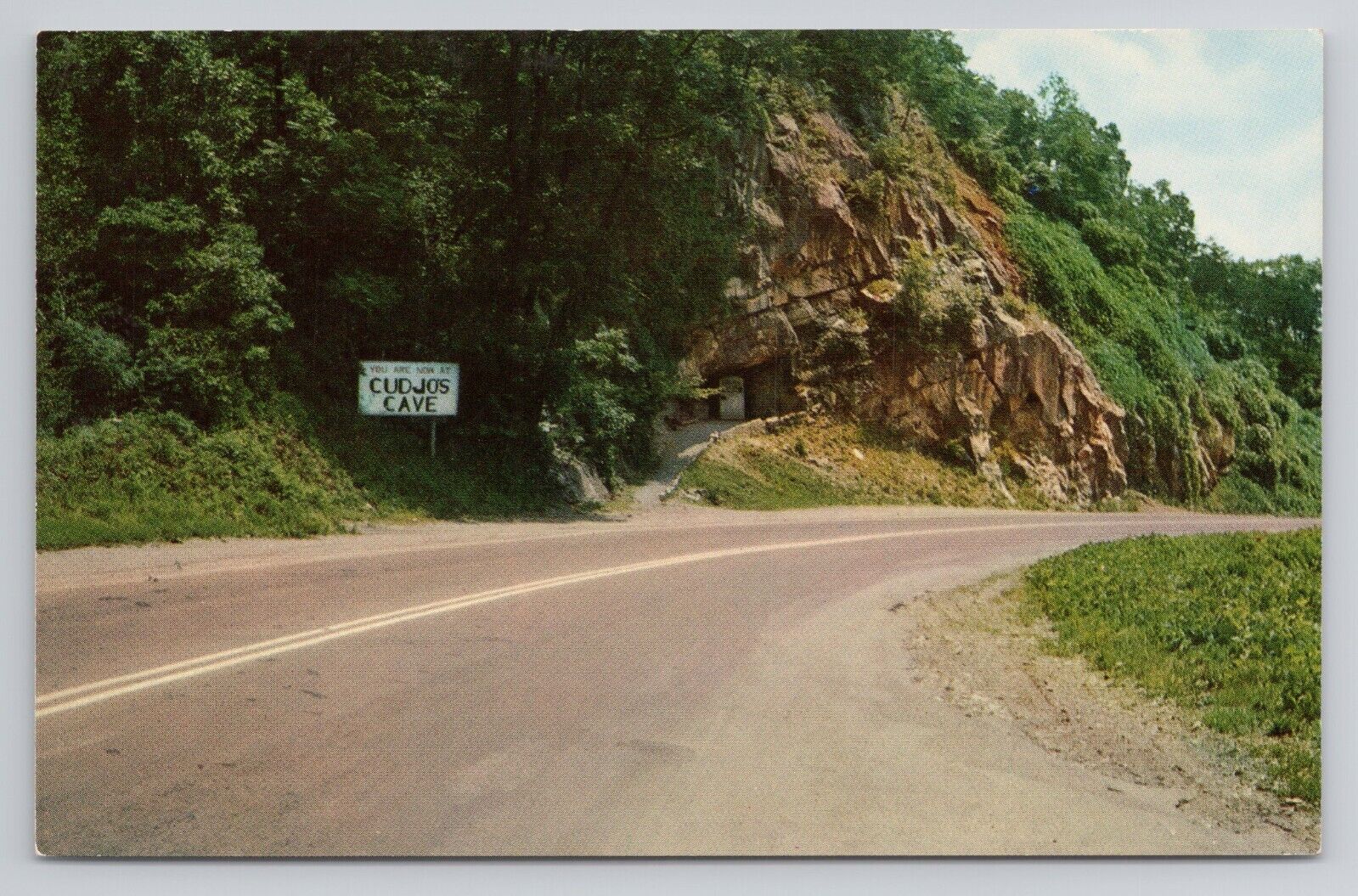 Entrance To Cudjos Cave at Cumberland Gap TN VA KY Postcard 1685