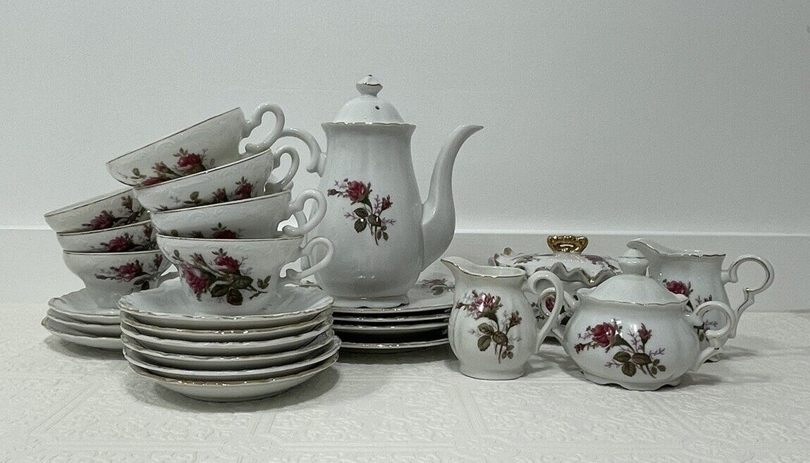 Vintage Nasco Del Coronado Japanese Porcelain Teapot And Tea Set 25 Pieces