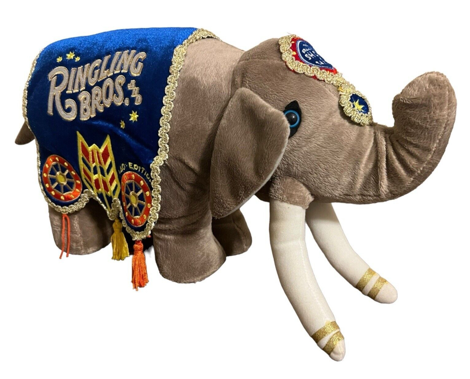 Ringling Bros Barnum & Bailey Circus Elephant 140th Edition Plush Stuffed Animal