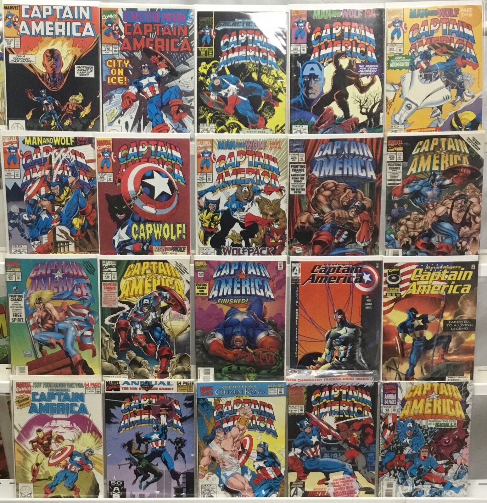 Marvel Comics - Captain America 1st Series - Comic Book Lot of 20 Issues