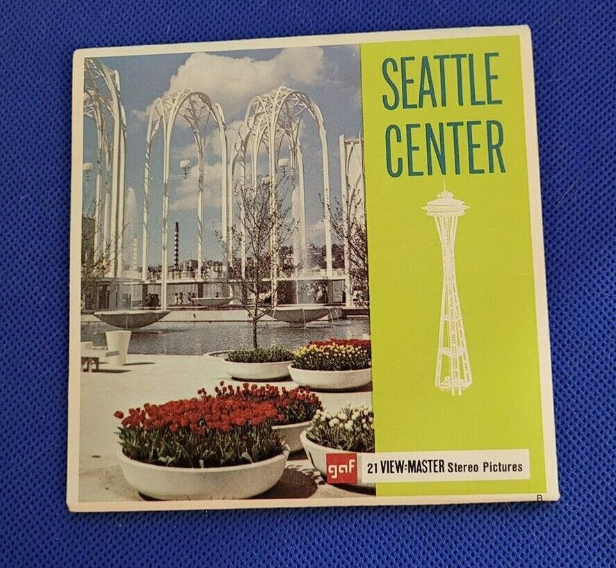 Vintage Gaf A276 Seattle Center Seattle Washington view-master 3 Reels Packet