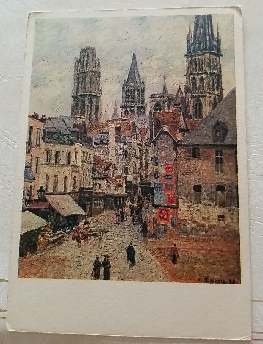 Camille Pissarro Rue de l'Epicerie à Rouen Street in Rouen Unposted 