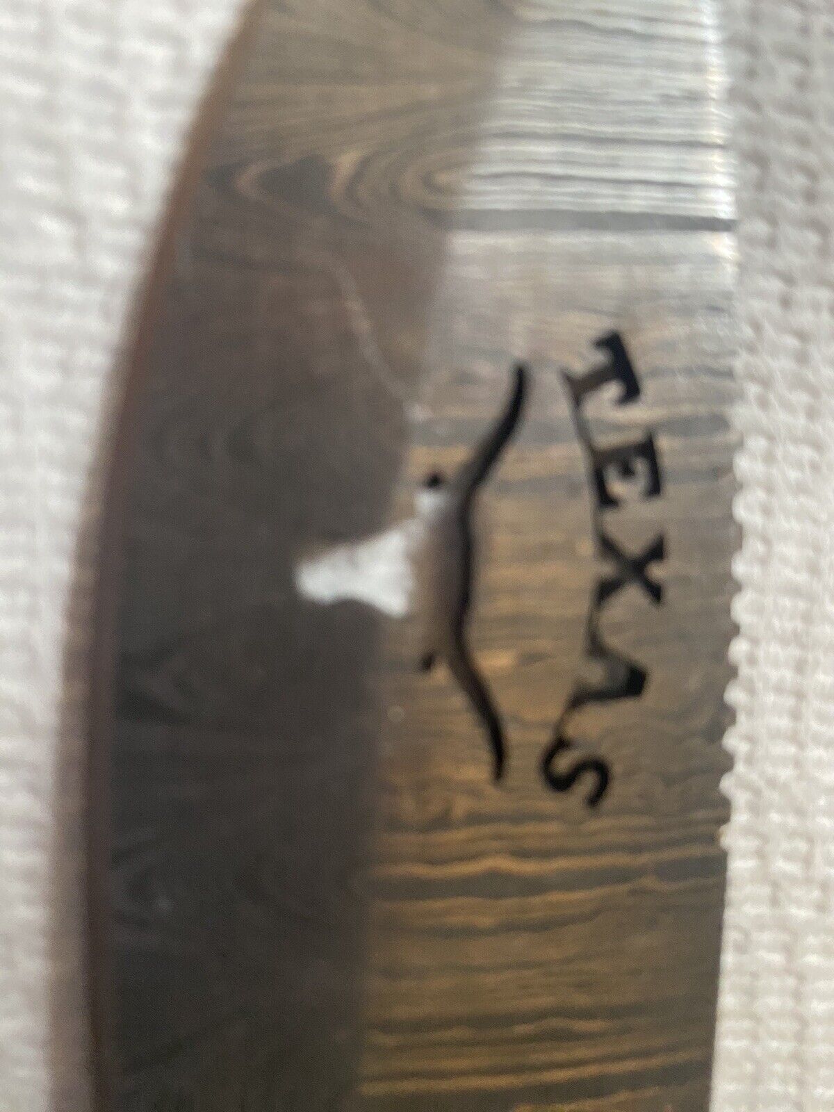 TEXAS LONGHORN Damascus Steel Knife