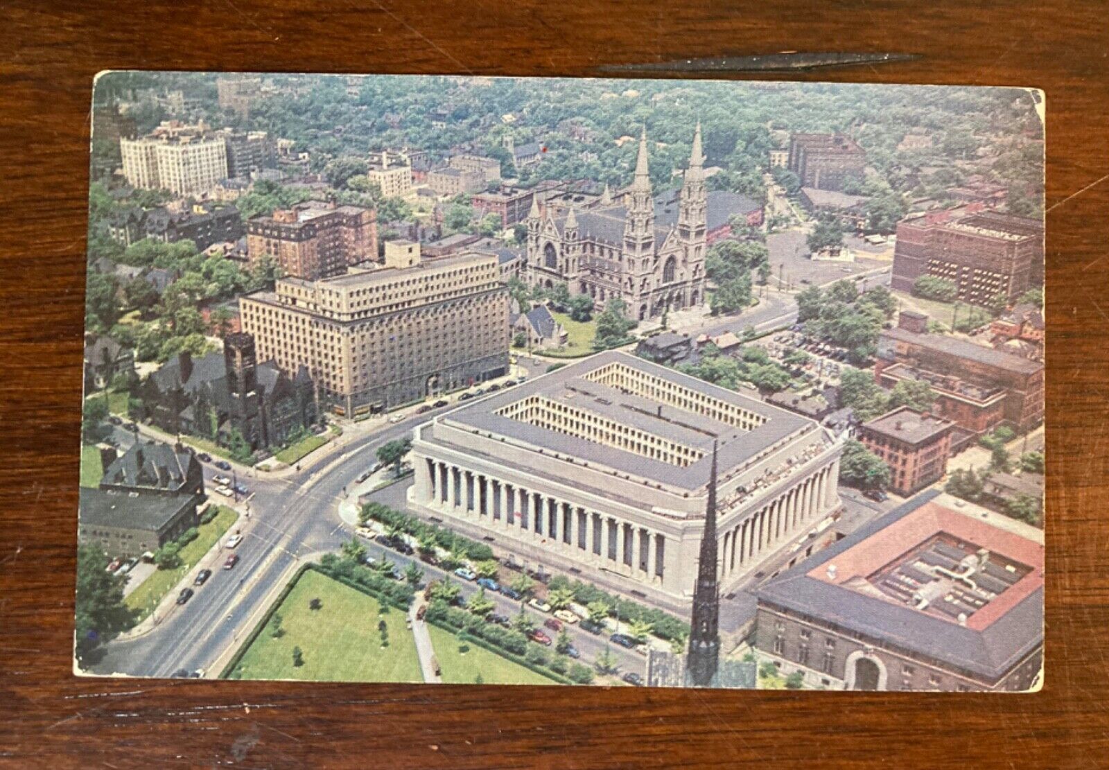 Pittsburgh PA-Pennsylvania, Civic Center, Antique, Vintage c1961 Postcard