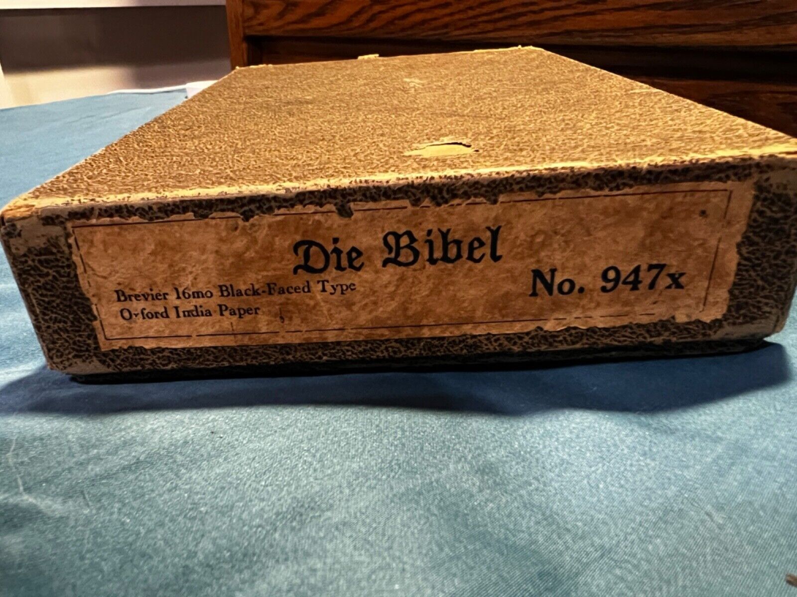 Die Bibel Martin Luther,  German Language Bible, has printer mark of 1812?