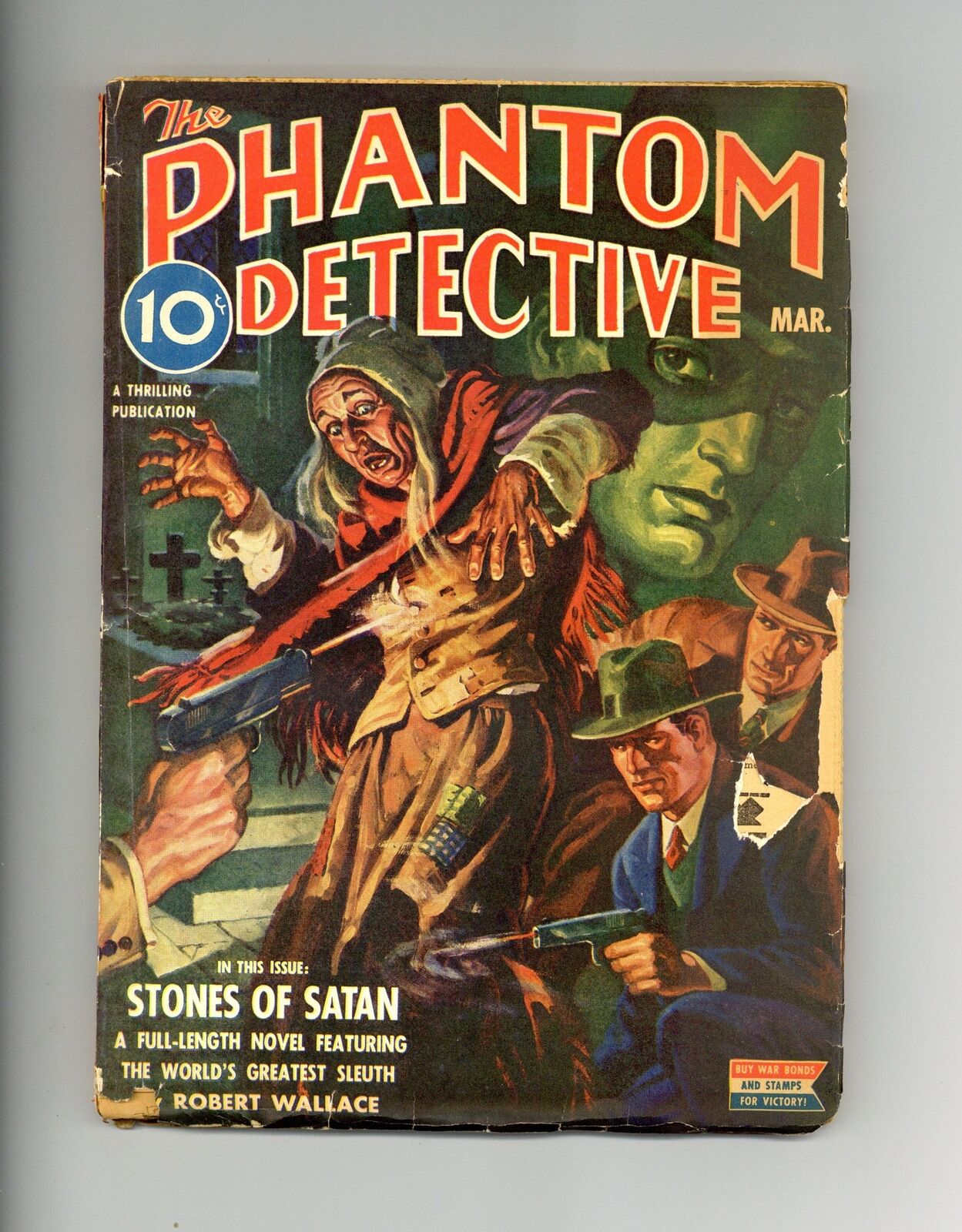 Phantom Detective Pulp Mar 1943 Vol. 41 #1 VG