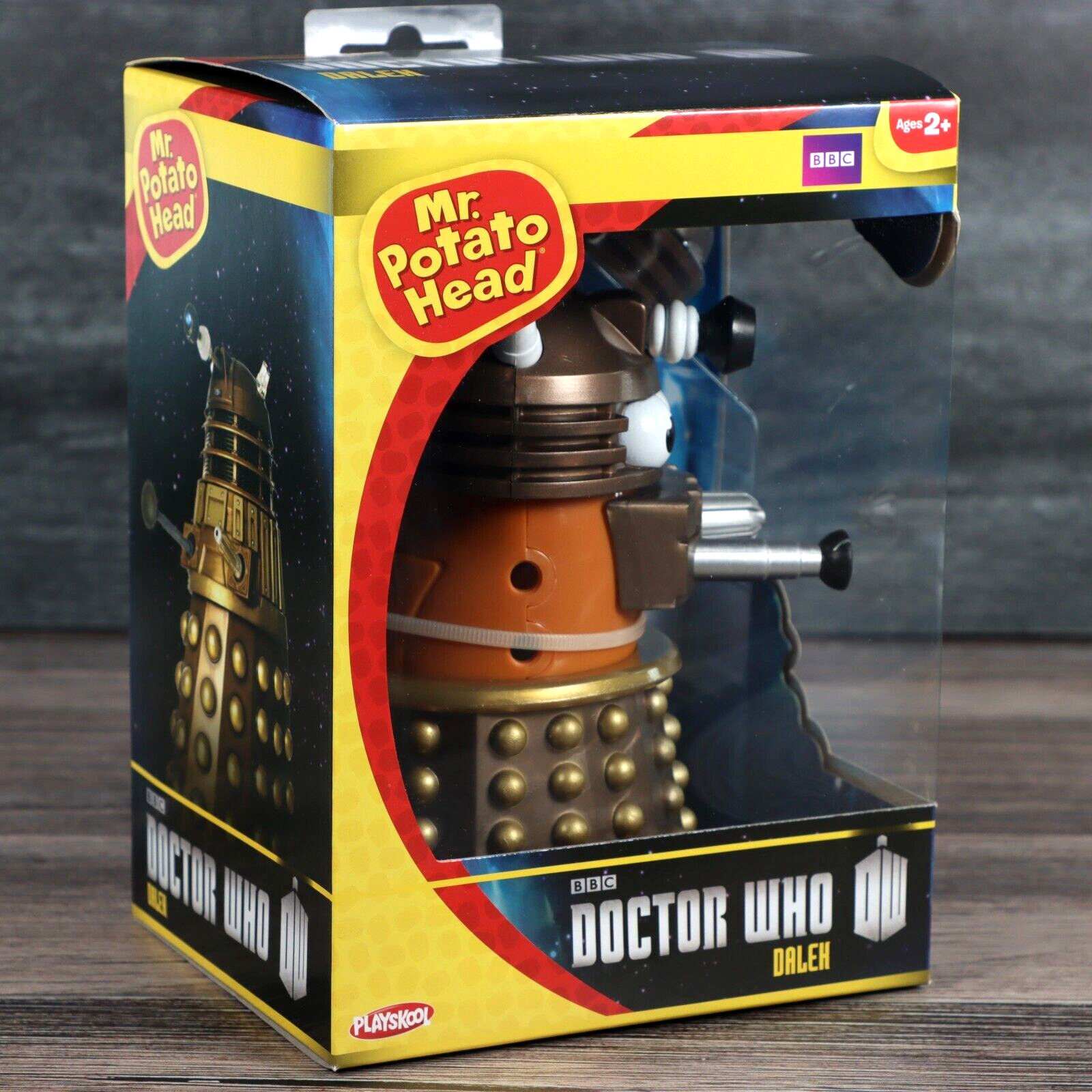 Doctor Who Dalek Mr. Potato Head Gold BBC Hasbro PPW Toys Playskool 2013 Sealed