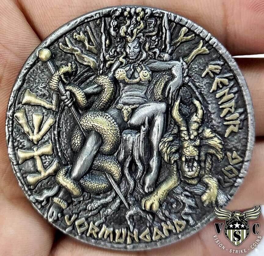 Hel Viking Norse God Viking Underworld Hell Valhalla Ancient Coin