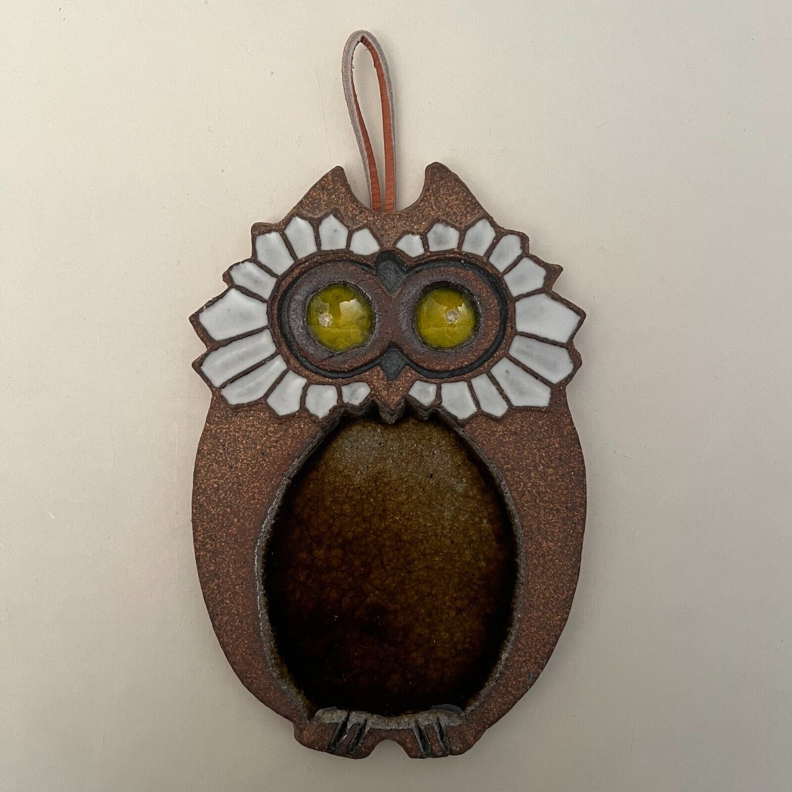 Victoria Littlejohn Ceramic Stoneware Owl Wallhanging Trivet