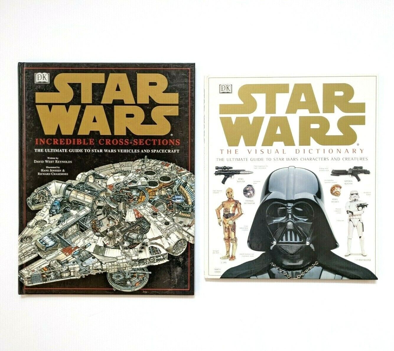 Star Wars: The Visual Dictionary & Incredible Cross Sections Hardcover Books