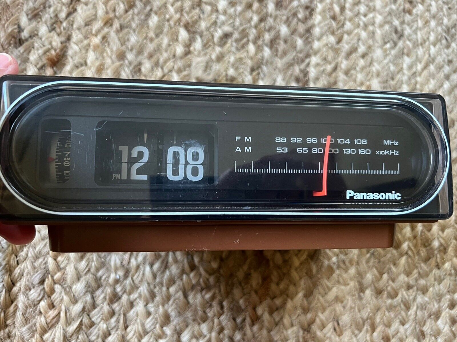 Vintage Panasonic RC-6015 Flip Clock AM FM Radio Back to the Future Working