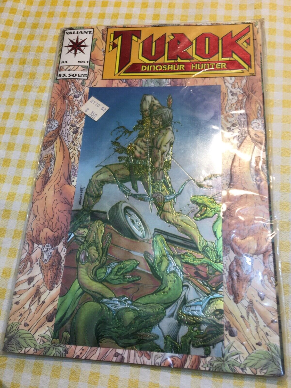 VTG 1993 Turok Dinosaur Hunter July #1  Valliant Comic Book SEALED Uncirculated