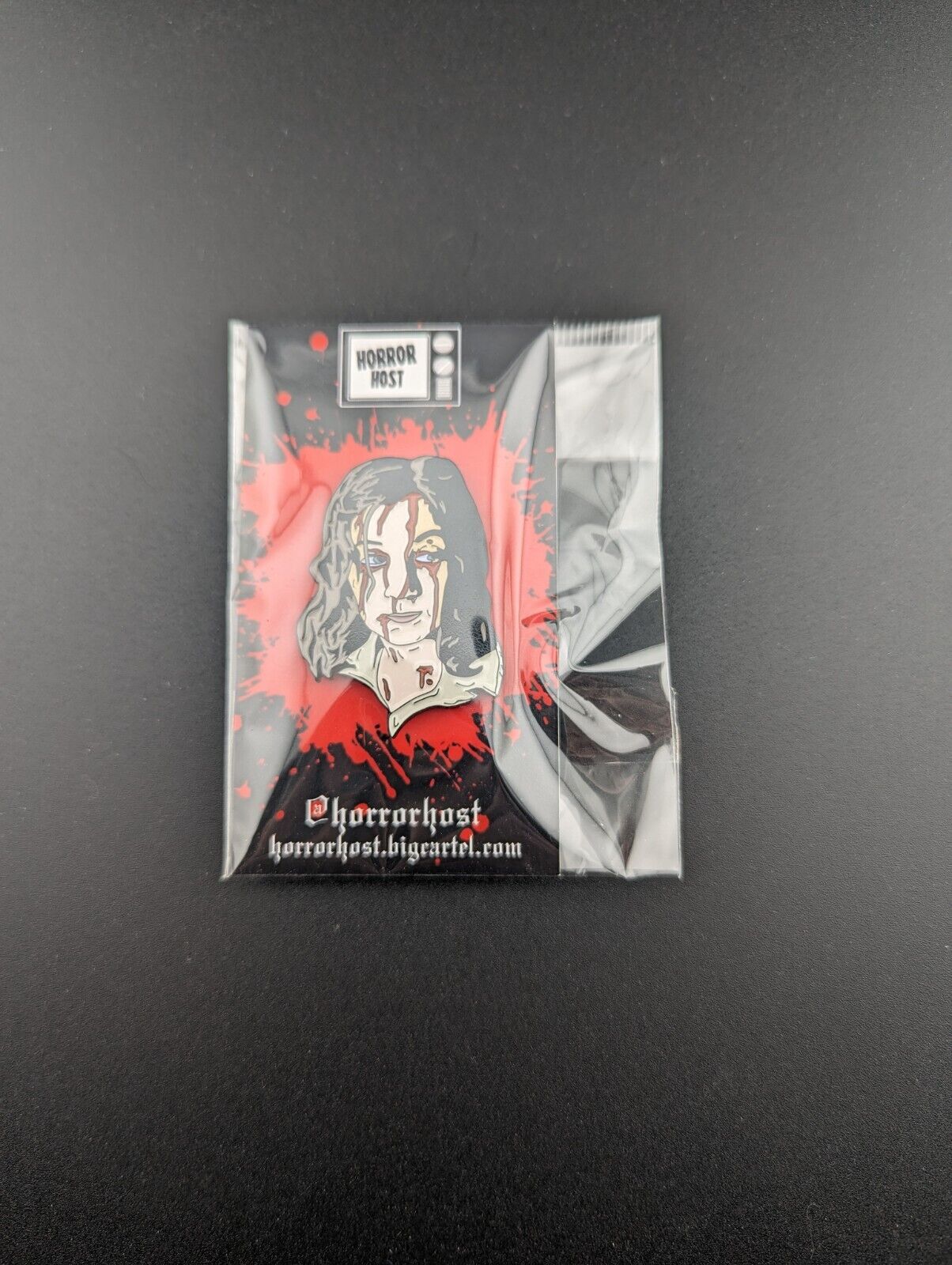 Horror Host Let The Right One In Enamel Pin Rare 