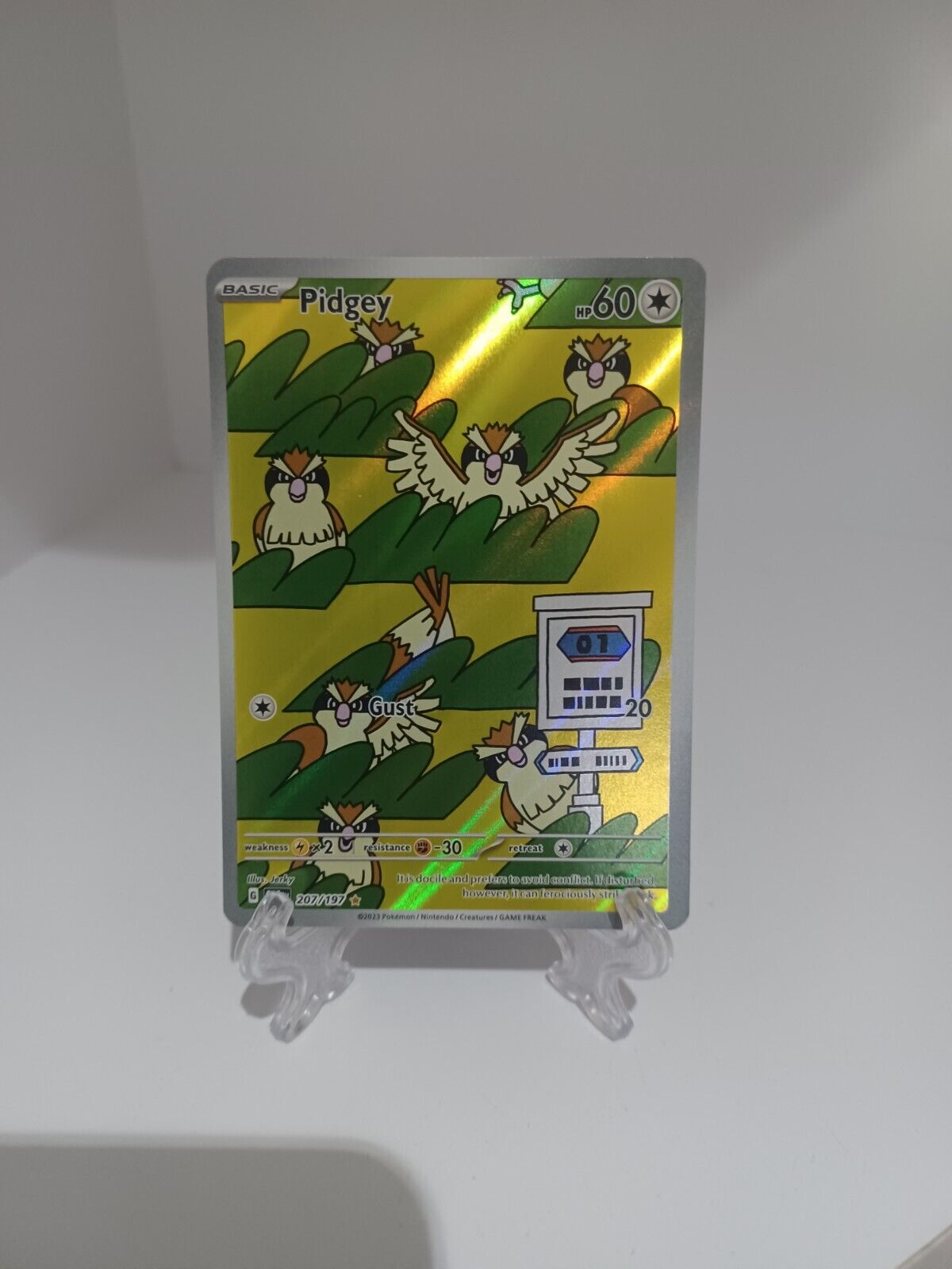 Pidgey - 207/197 - Special Illustration Rare - Pokemon TCG - New