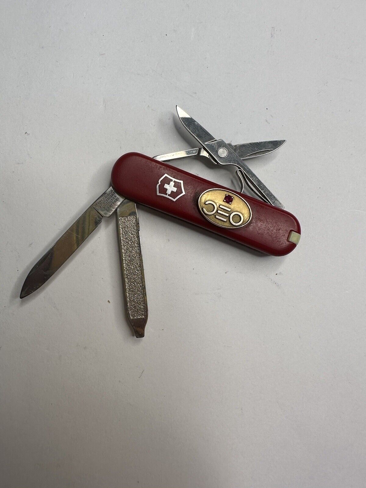 Rare RED Ruby Inlay Swiss Army Knife- Observatory Of Economic Complexity