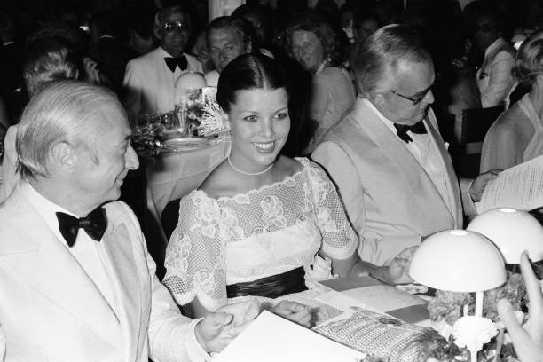 Gerard Oury Caroline of Monaco and Prince Rainier at the Red C 1970s Old Photo