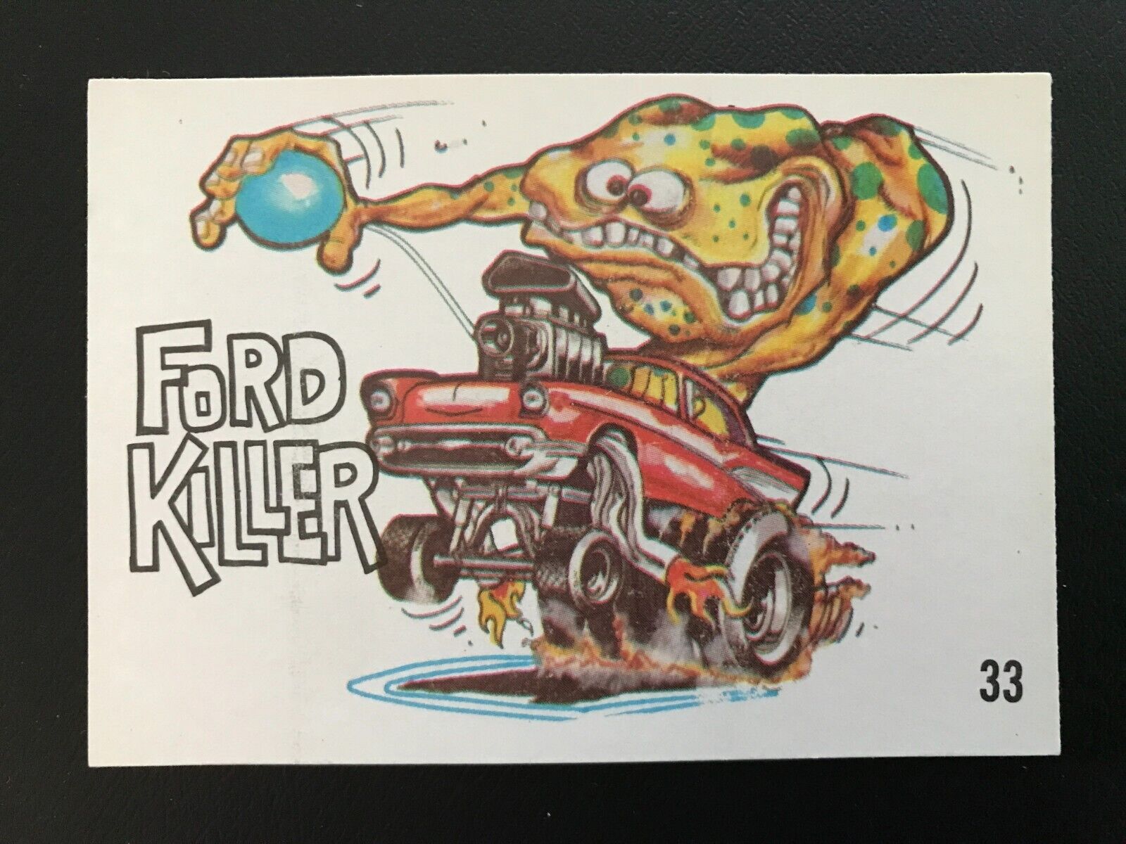 1969 ORIGINAL ODD RODS CARD #33 FORD KILLER by DONRUSS ** MINTY ** MUST SEE