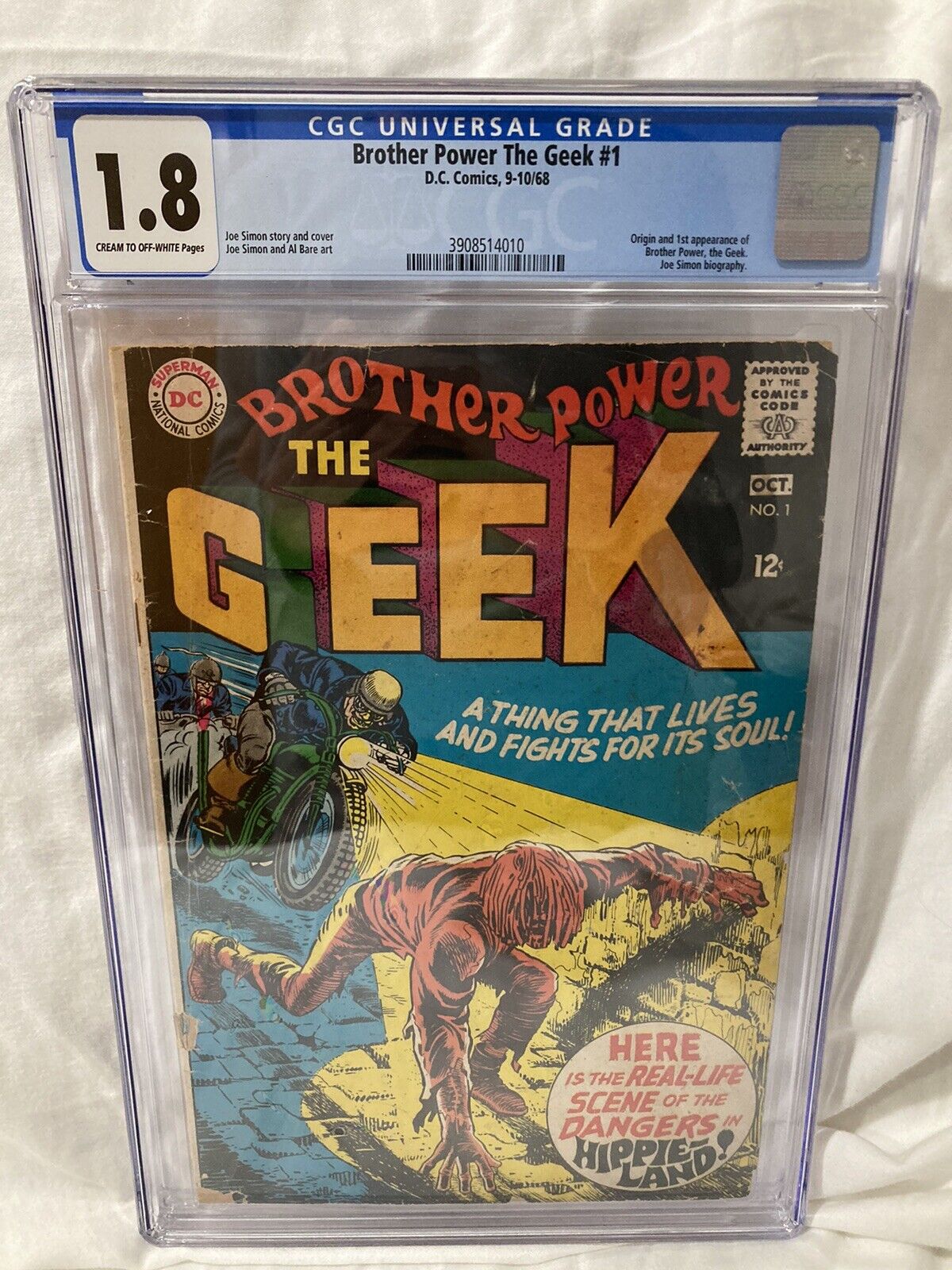 Brother Power The Geek #1 (September-October 1968, D.C.) Rare, CGC Graded (1.8)