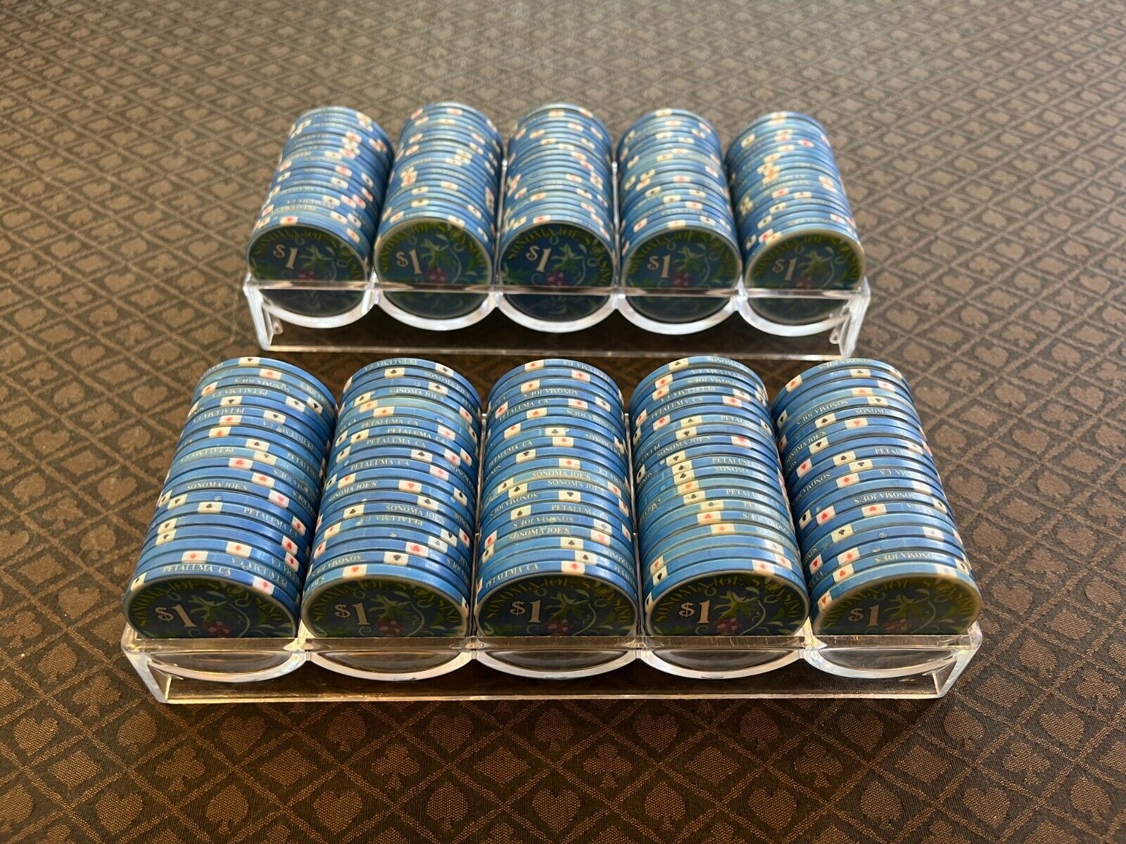 $1 Authentic Sonoma Joe\'s Casino Poker Chips (200 Count)
