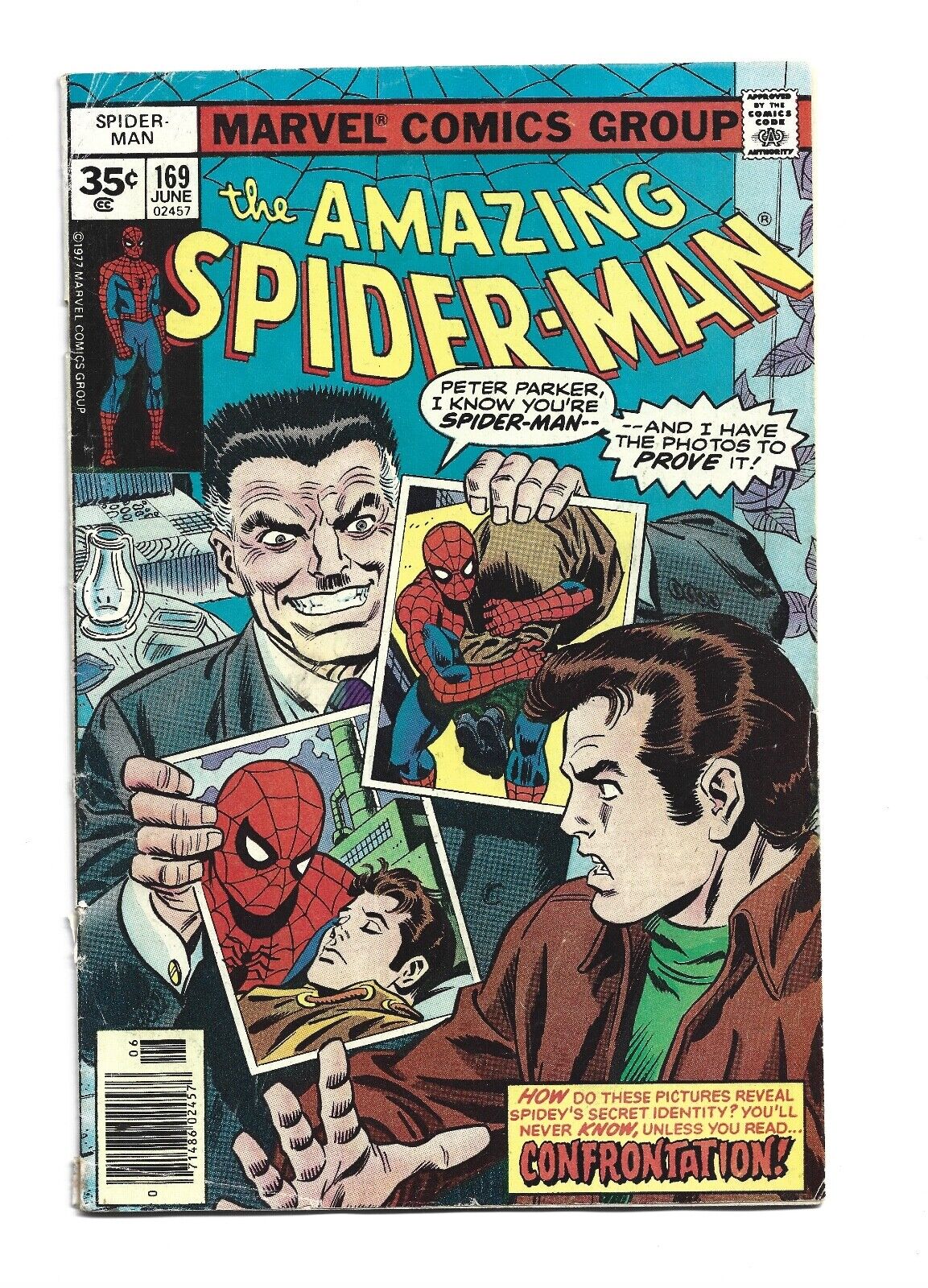 Amazing Spider-man #169, GD/VG 3.0, 35 Cent Price Variant, Doctor Faustus